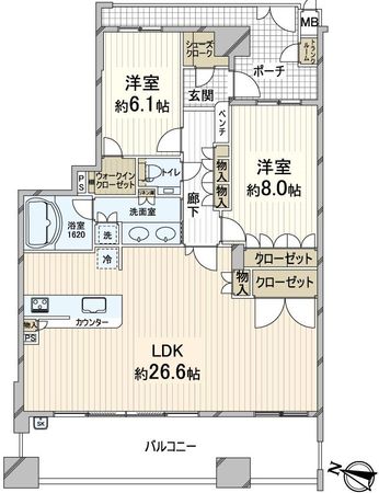 千里中央アインス 間取図(平面図)