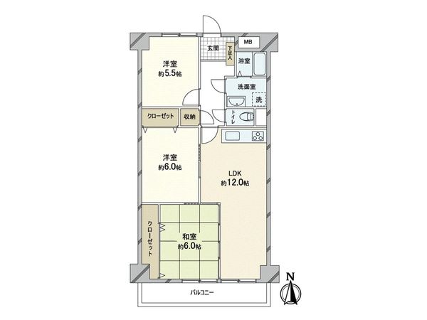 ハイマート豊中 間取図(平面図)