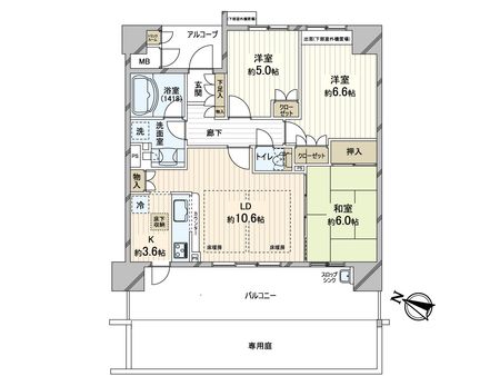 ジオ千里桃山台 4番館 間取図