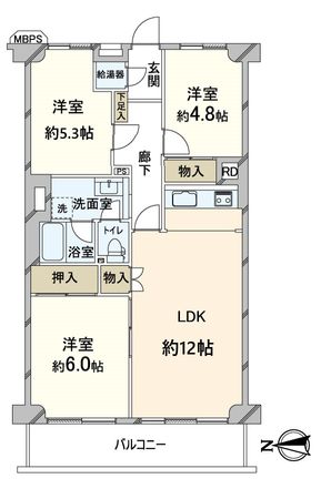 千里第二泉ヶ丘スカイハイツ 間取図(平面図) 千里第二泉ヶ丘スカイハイツ 間取図(平面図)