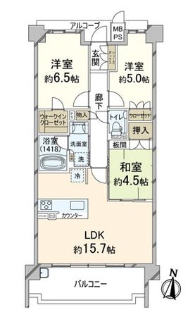 ワコーレ千里津雲台 間取図(平面図) ワコーレ千里津雲台 間取図(平面図)