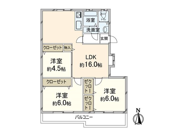 千里古江台住宅 A3棟 間取図(平面図) 千里古江台住宅 A3棟 間取図(平面図)