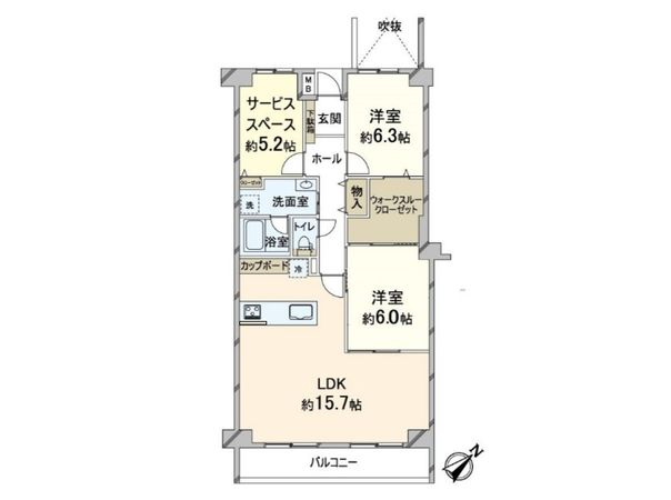 千里中央パーク・ヒルズA棟 間取図(平面図) 千里中央パーク・ヒルズA棟 間取図(平面図)
