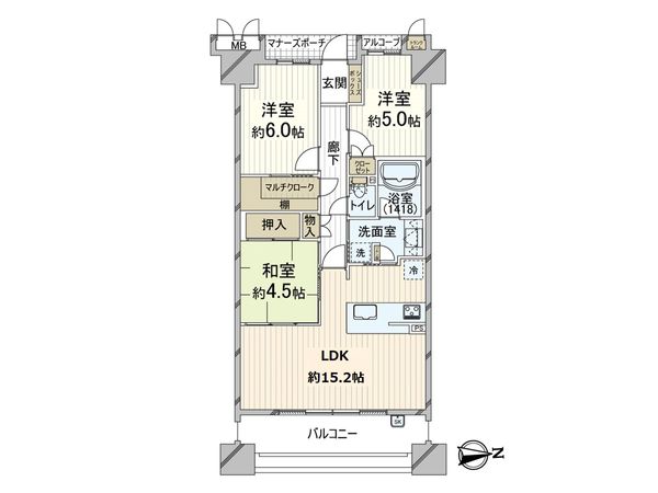 マナーズヒル千里 間取図(平面図) マナーズヒル千里 間取図(平面図)