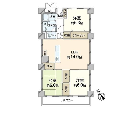 千里スカイハイツ 間取図(平面図) 千里スカイハイツ 間取図(平面図)