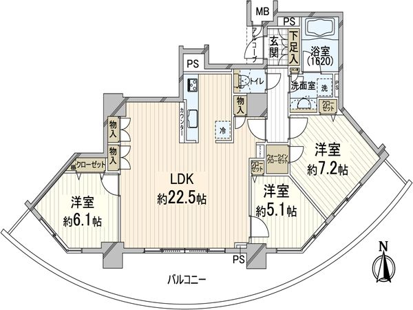 シティゲートタワー千里中央 間取図(平面図) シティゲートタワー千里中央 間取図(平面図)