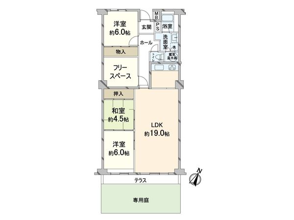 OTCハイツサンローゼ 間取図(平面図) OTCハイツサンローゼ 間取図(平面図)