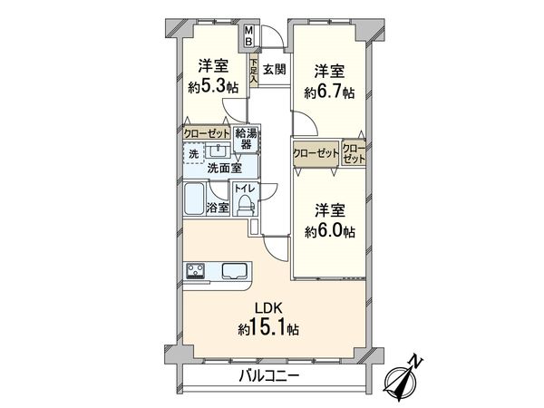 千里中央パーク・ヒルズ G棟 間取図(平面図) 間取図(平面図)