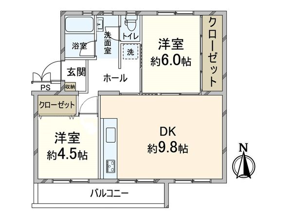 箕面粟生第2住宅25号棟 間取図(平面図) 箕面粟生第2住宅25号棟 間取図(平面図)