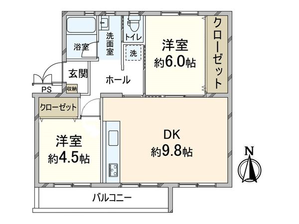 箕面粟生第2住宅25号棟 間取図(平面図) 箕面粟生第2住宅25号棟 間取図(平面図)