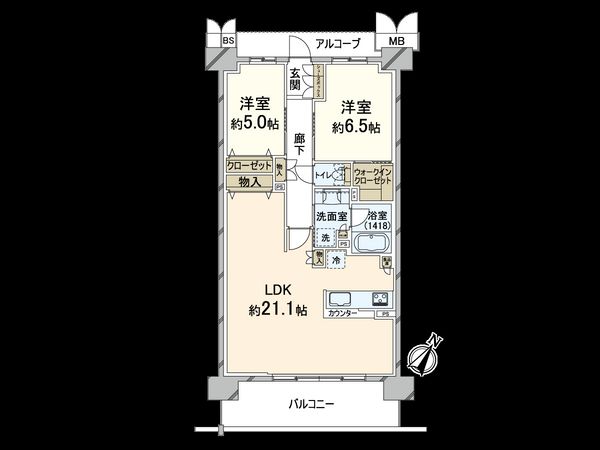 ブランズ北千里 間取図(平面図) ブランズ北千里 間取図(平面図)