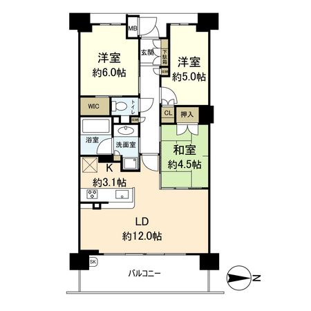 ブランズシティ千里古江台 間取図(平面図) ブランズシティ千里古江台 間取図(平面図)