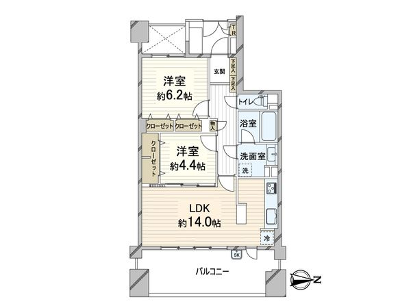 ガーデンヒルズ千里中央東棟 間取図(平面図) ガーデンヒルズ千里中央東棟 間取図(平面図)