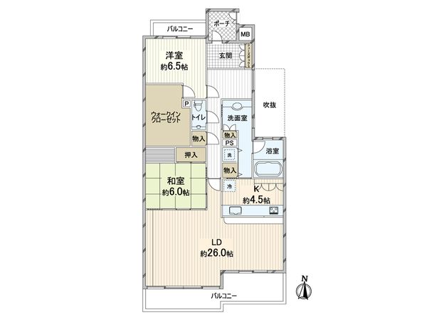 ユニーブル高野台北 間取図(平面図) ユニーブル高野台北 間取図(平面図)