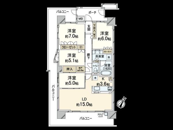 パークホームズ千里中央 間取図(平面図) パークホームズ千里中央 間取図(平面図)