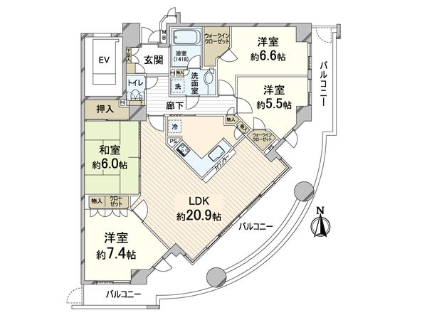 ステイツ千里古江台 間取図(平面図) ステイツ千里古江台 間取図(平面図)