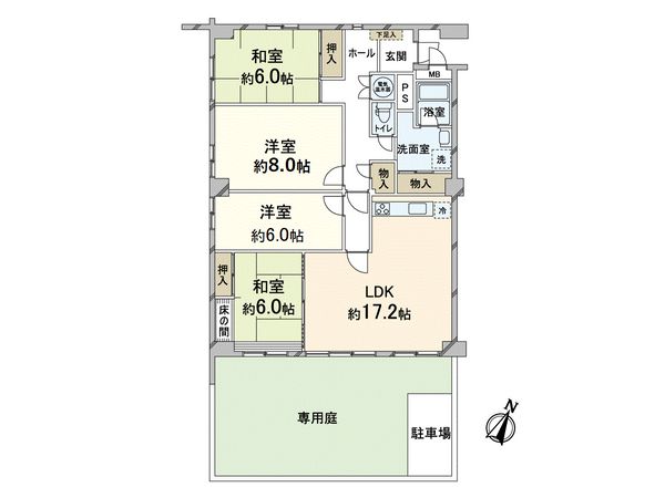 OTC北橋グランドコーポ 間取図(平面図) OTC北橋グランドコーポ 間取図(平面図)