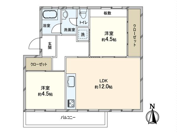 箕面如意谷住宅 8号棟 間取図(平面図) 箕面如意谷住宅 8号棟 間取図(平面図)