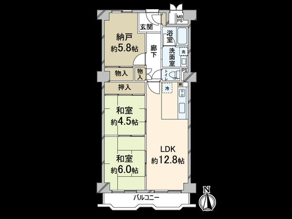 日商岩井第7緑地公園マンション 間取図(平面図) 日商岩井第7緑地公園マンション 間取図(平面図)