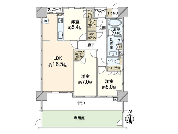グランカサーレ北千里 間取図(平面図) グランカサーレ北千里 間取図(平面図)