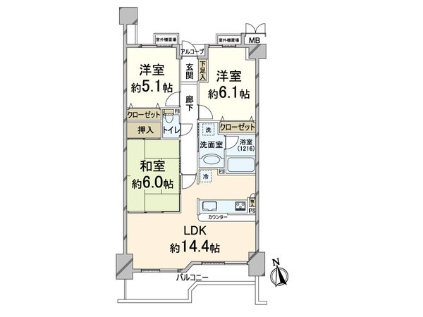 緑地公園グリーンマンション 間取図(平面図) 緑地公園グリーンマンション 間取図(平面図)