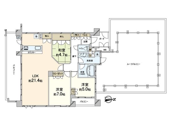 ファインフラッツ豊中桜の町 間取図(平面図)