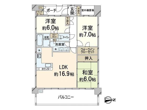 プラウド箕面 間取図(平面図) プラウド箕面 間取図(平面図)