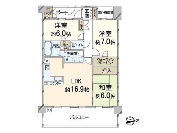 プラウド箕面 間取図(平面図) プラウド箕面 間取図(平面図)