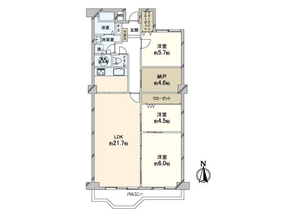 OTCハイツサンローゼ 間取図(平面図) OTCハイツサンローゼ 間取図(平面図)