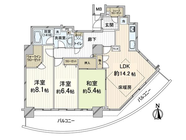シティゲートタワー千里中央 間取図(平面図) シティゲートタワー千里中央 間取図(平面図)