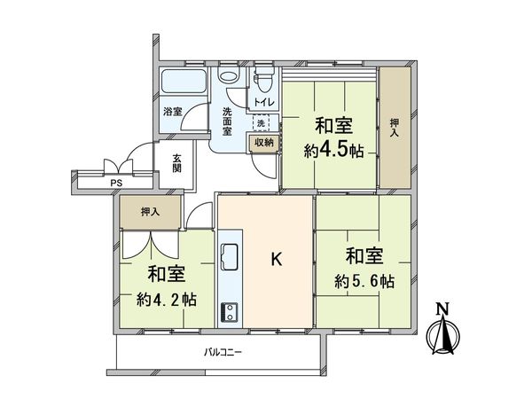 箕面粟生第二住宅第11号棟 間取図(平面図) 箕面粟生第二住宅第11号棟 間取図(平面図)