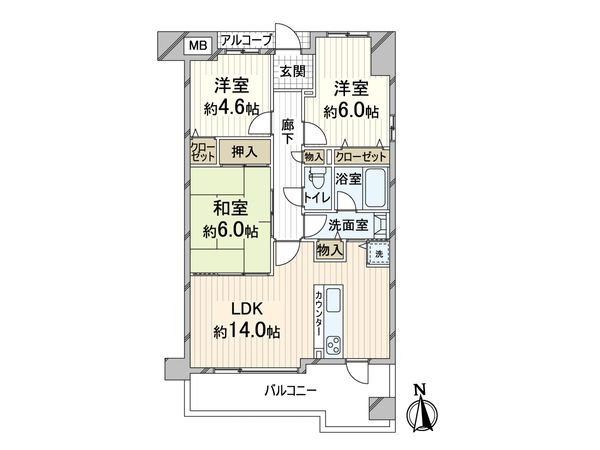エスリード万博公園 間取図(平面図) エスリード万博公園 間取図(平面図)