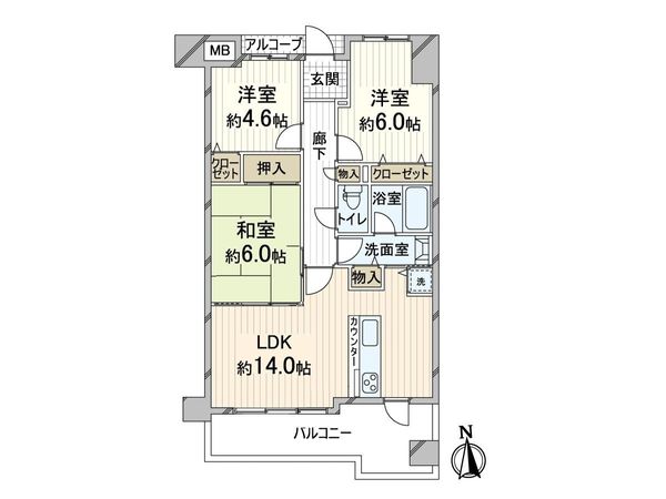 エスリード万博公園 間取図(平面図) エスリード万博公園 間取図(平面図)