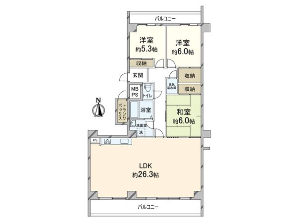 イトーピア桃山台マンション 間取図(平面図) イトーピア桃山台マンション 間取図(平面図)