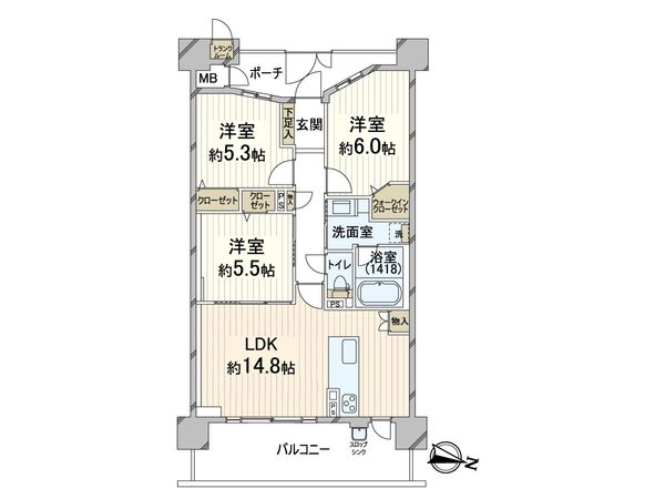 アルス箕面船場西 間取図(平面図) 間取図(平面図)