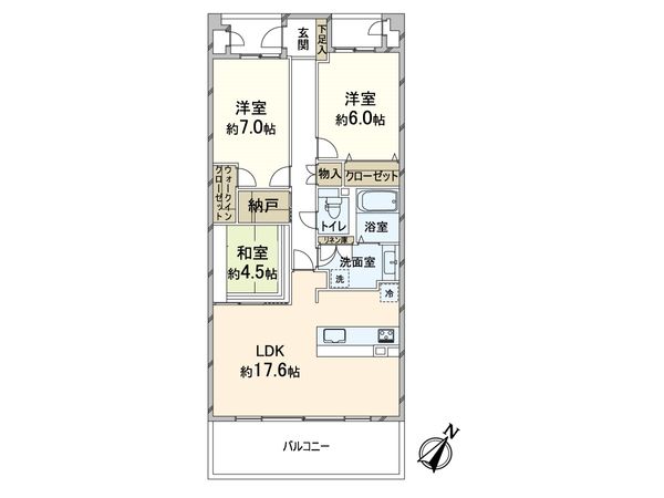箕面桜ヶ丘アインス 間取図(平面図) 間取図(平面図)