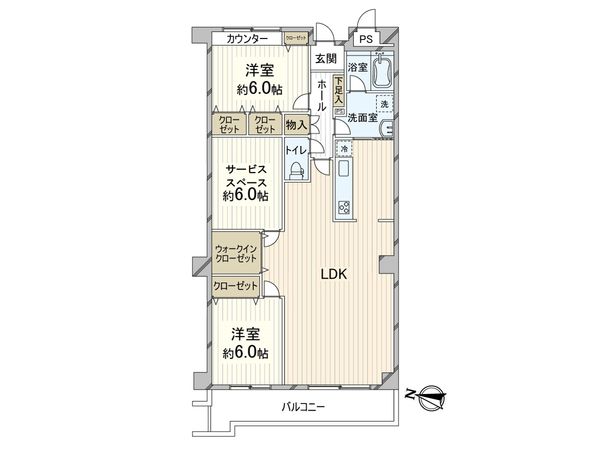 ライオンズマンション万博公園 間取図(平面図) 間取図(平面図)