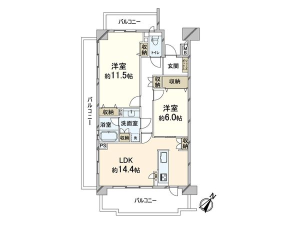 新千里桜ヶ丘メゾンシティ 六番館 間取図(平面図) 新千里桜ヶ丘メゾンシティ 六番館 間取図(平面図)