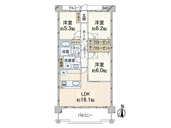 メロディーハイム桃山台 間取図(平面図) 間取図(平面図)