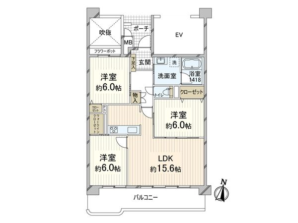 メロディーハイム桃山台 間取図(平面図) 間取図(平面図)