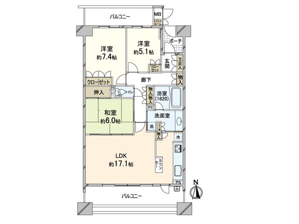 ヴィークコート新千里西町 間取図(平面図) ヴィークコート新千里西町 間取図(平面図)