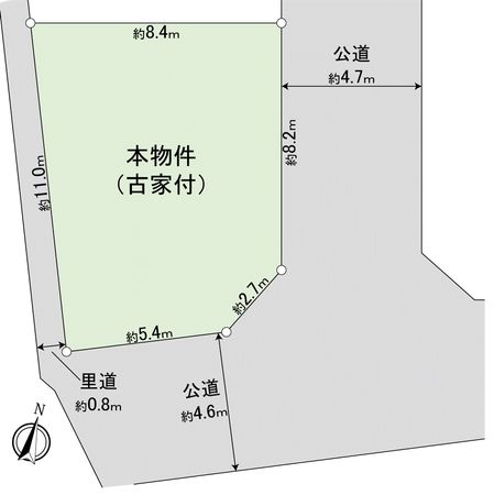 豊中市夕日丘2丁目 土地 区画図 豊中市夕日丘2丁目 土地 区画図