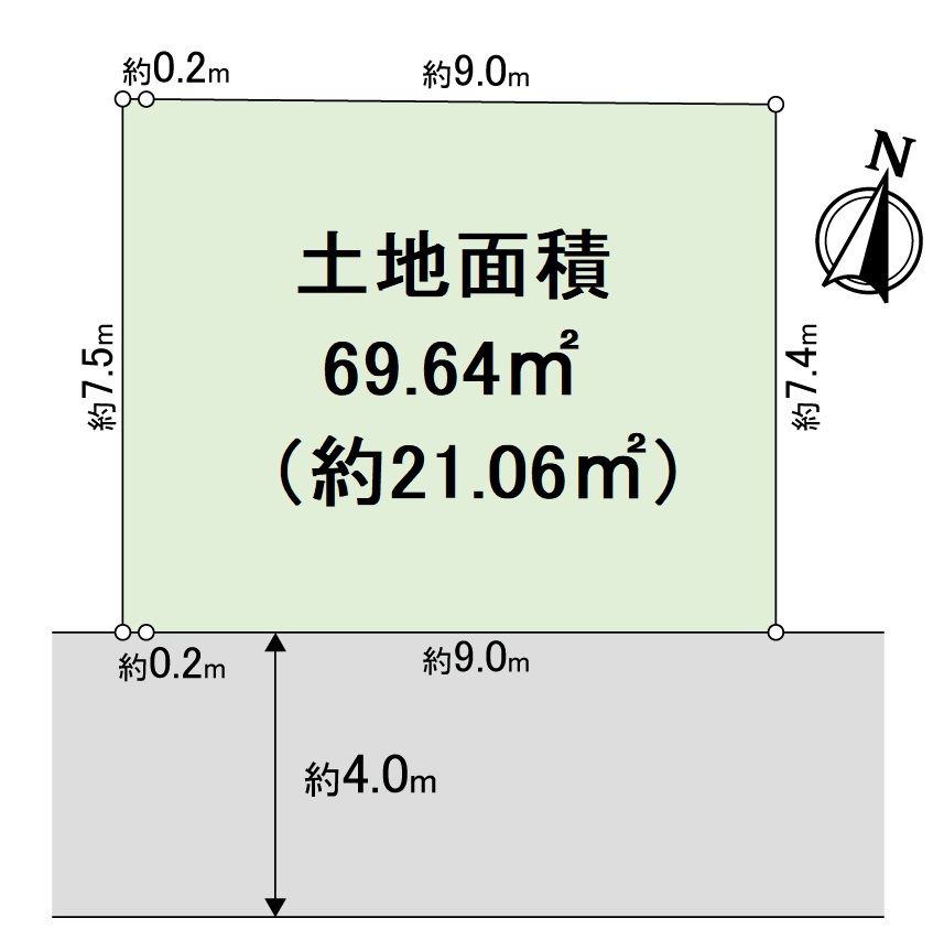 大阪府豊中市夕日丘2丁目 区画図 区画図