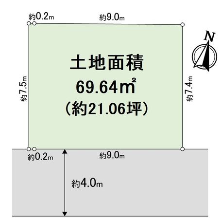 大阪府豊中市夕日丘2丁目 区画図 大阪府豊中市夕日丘2丁目 区画図