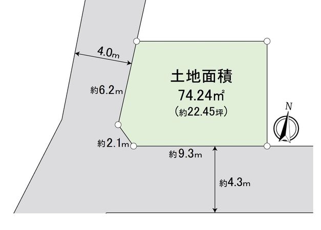 豊中市夕日丘2丁目 土地 区画図 区画図