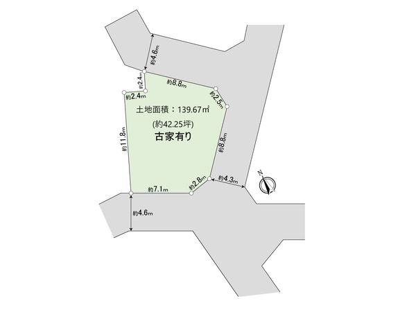 豊中市本町8丁目 土地 区画図 豊中市本町8丁目 土地 区画図