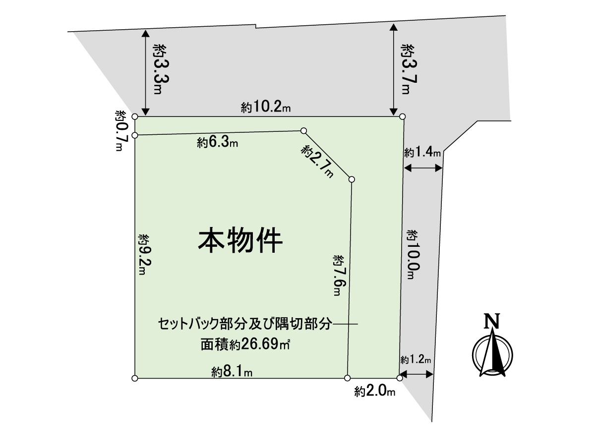 豊中市蛍池南町2丁目 土地 区画図 区画図