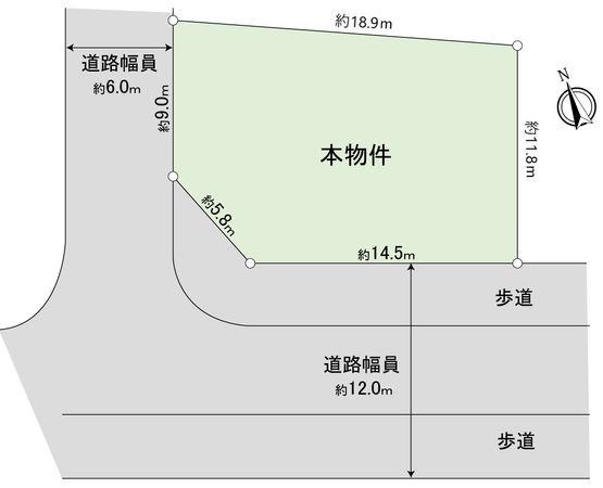 豊中市刀根山6丁目 土地 区画図 豊中市刀根山6丁目 土地 区画図