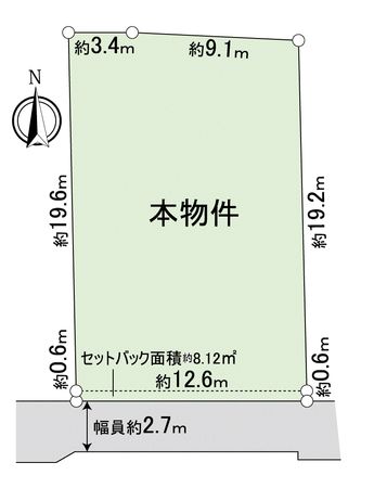豊中市立花町1丁目 土地 区画図 豊中市立花町1丁目 土地 区画図