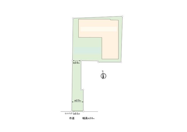 豊中市岡町北2丁目 土地 区画図 豊中市岡町北2丁目 土地 区画図